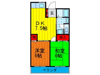 間取図 フリーディオ大和田