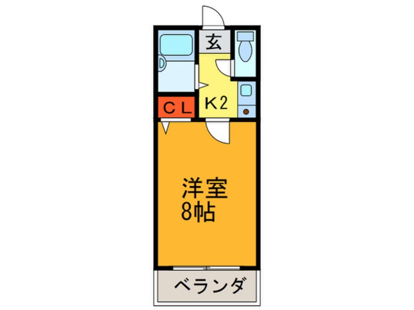 間取図 ｻﾝﾗｲﾌ長田