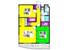 モズミヤビマンション 2LDKの間取り