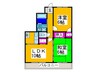 モズミヤビマンション 2LDKの間取り