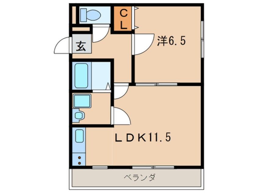 間取図 レトア小松