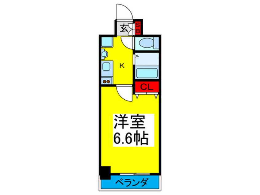 間取図 プレサンス本町プライム(304)