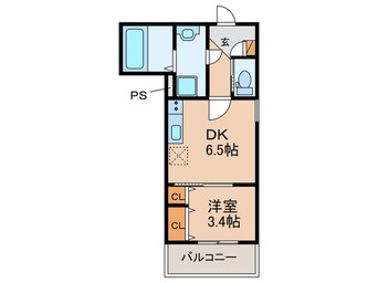 間取図 仮）ジーメゾン西湊ウィシエ