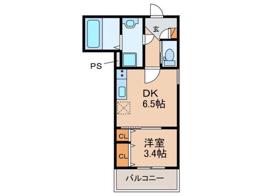 間取図 仮）ジーメゾン西湊ウィシエ