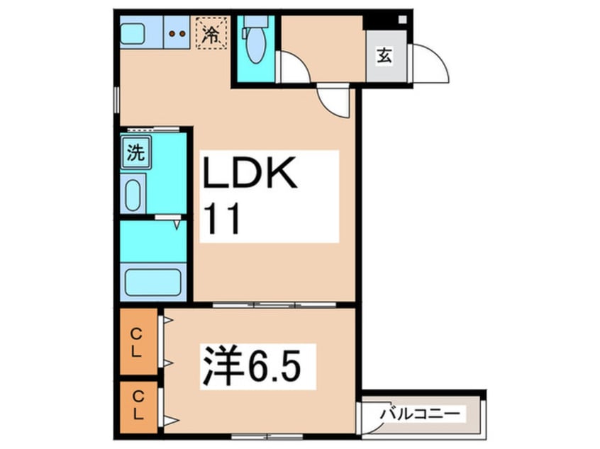 間取図 フェリシアーク加美