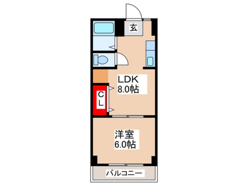 間取図 シャト－冨士