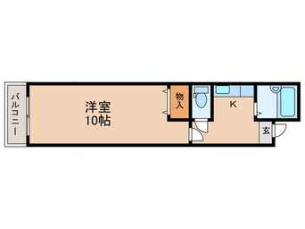 間取図 シティコアサーティ朱雀(101)