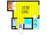 アルブル守口 1Rの間取り