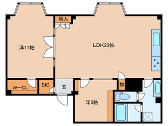 間取図 カサフェニックス北野（５G）