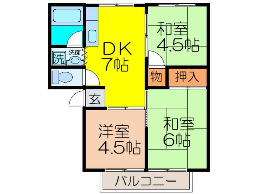 間取図 南春日丘日野山荘