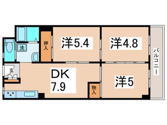 間取図 メガロコープ平野２号棟(537)