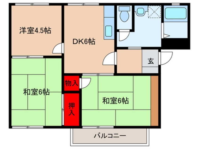 間取図 リバ－サイドハイツ