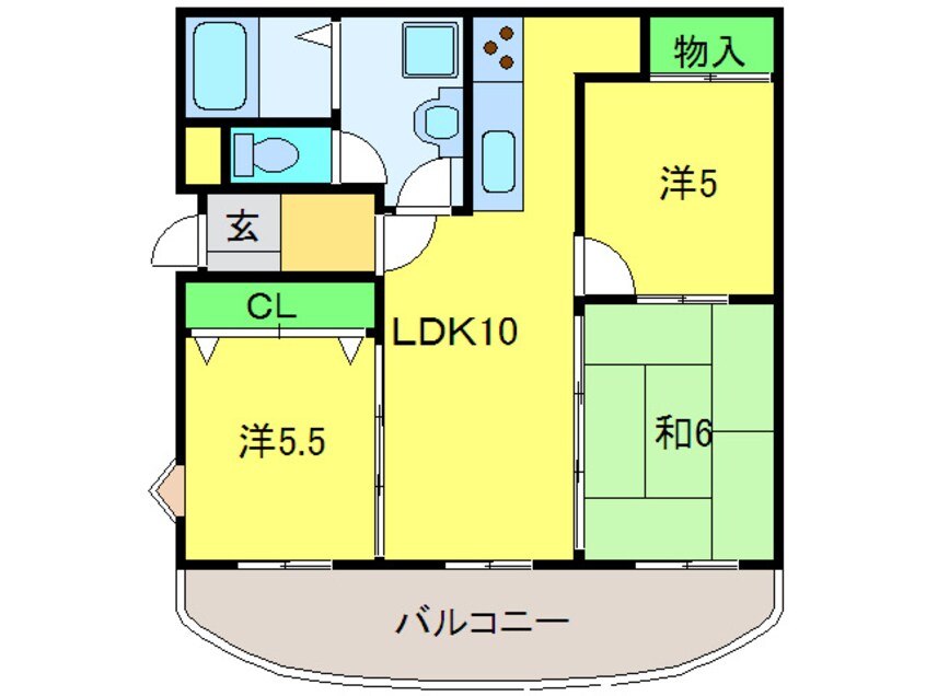 間取図 ツイン西尾B