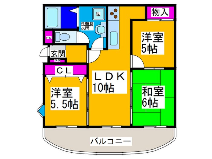 間取り図 ツイン西尾B