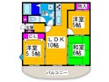 ツイン西尾Bの間取図