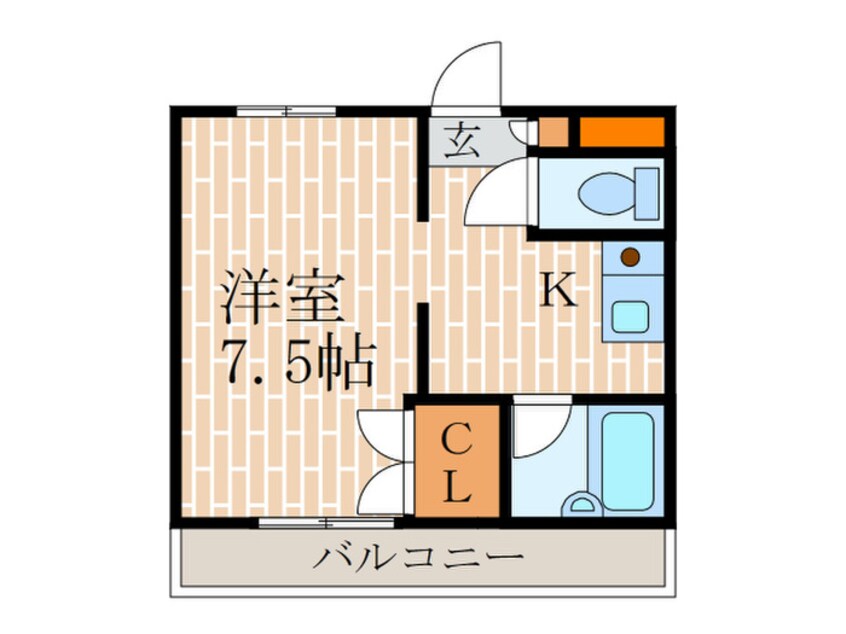 間取図 エルデ観月橋