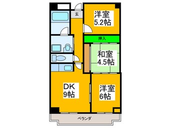 間取図 三日市グリーンハイツ