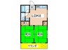 ＴＯＨＯマンション第２ 2LDKの間取り