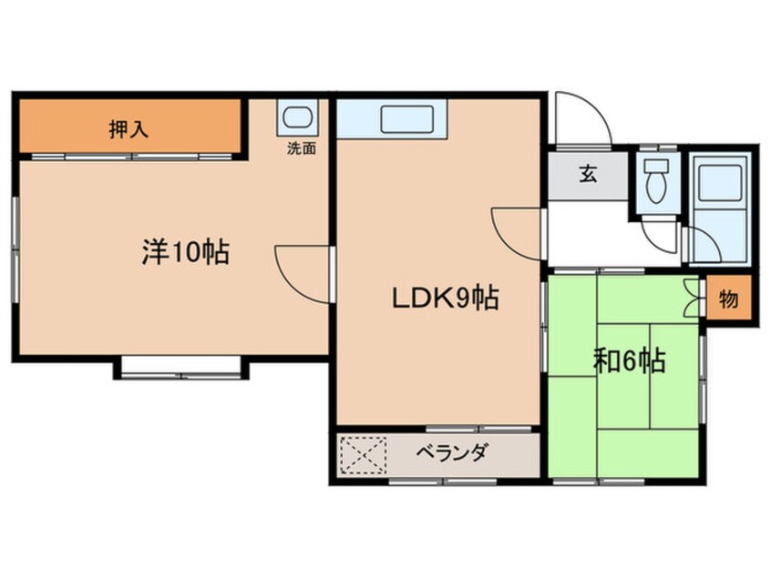 間取図 ハイツ千代ヶ丘