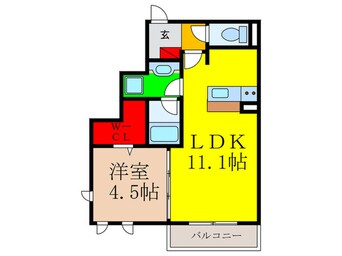 間取図 モン　シェモア