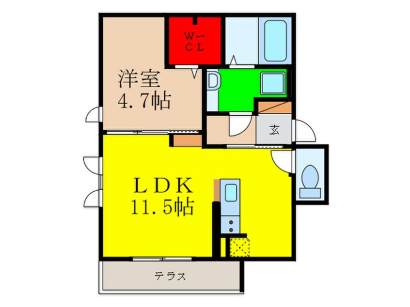 間取図 モン　シェモア