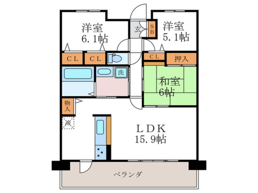 間取図 パデシオン京都七条（429）
