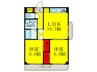 パークサイドテラス 2LDKの間取り
