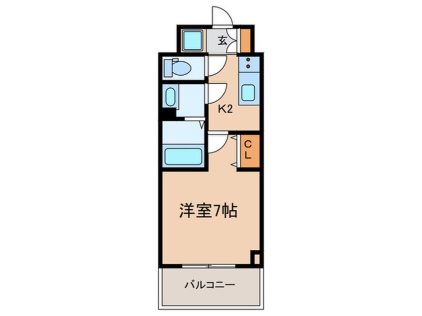 間取図 ﾜｰﾙﾄﾞｱｲ神戸ﾊｰﾊﾞｰﾗﾝﾄﾞⅡ