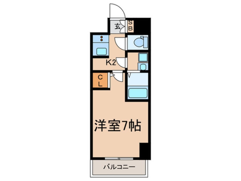 間取図 ﾜｰﾙﾄﾞｱｲ神戸ﾊｰﾊﾞｰﾗﾝﾄﾞⅡ