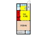 明美ﾏﾝｼｮﾝ 1DKの間取り