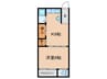 明美ﾏﾝｼｮﾝ 1Kの間取り