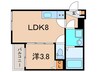 MAXIV CITY 神戸鷹取　TRE 1LDKの間取り