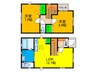 東羽衣戸建 2LDKの間取り