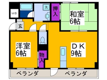 間取図 シェーヌパレ