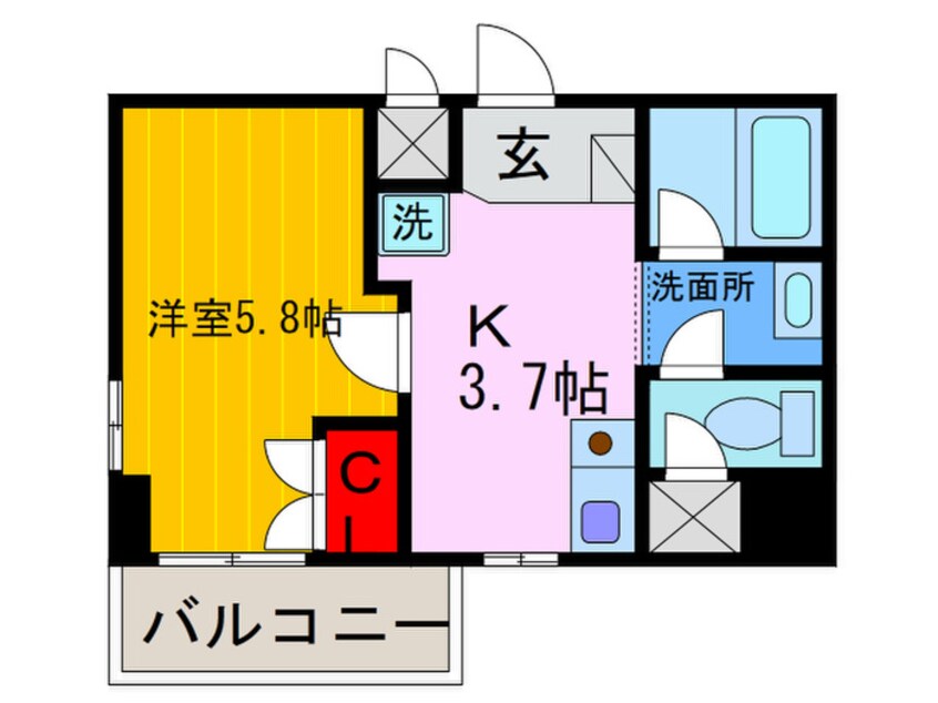 間取図 エルマ－ノヒル枚方