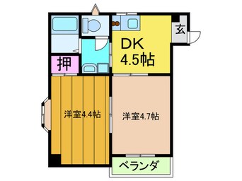 間取図 スリム大東