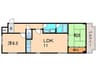 ラヴィール若宮 2LDKの間取り