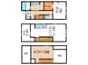 Duo岩倉Ⅱ 2LDKの間取り
