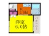 ビスタ千里丘Ⅲ 1Kの間取り