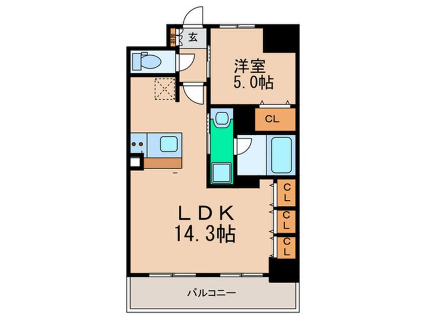 間取図 エステムプラザ梅田（703）