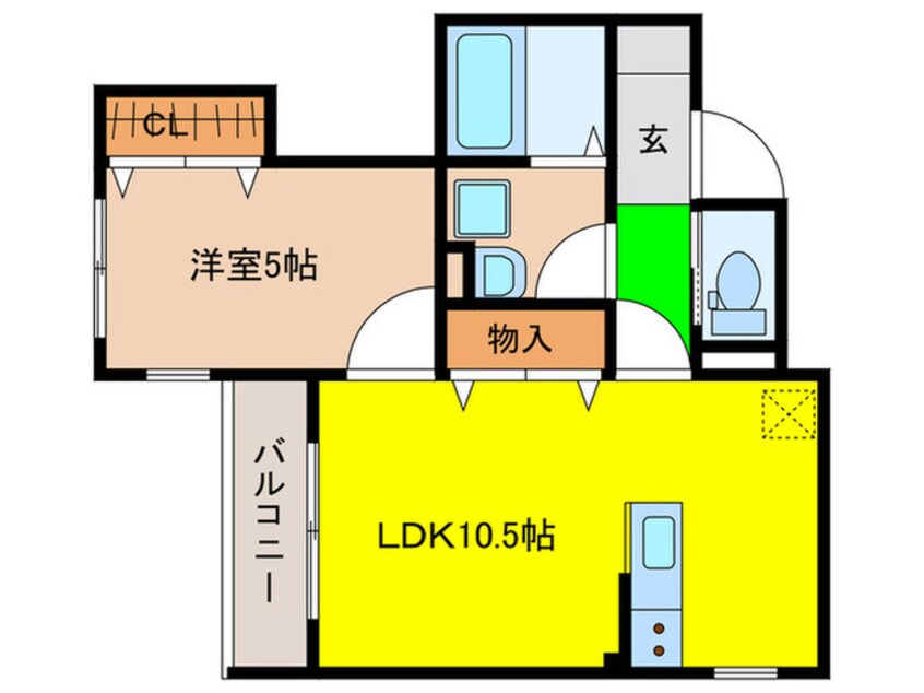 間取図 ソレイユ・園