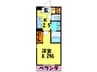 ＦＩＲＳＴ　ＣＯＵＲＴ五条新町 1Kの間取り