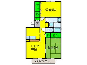 間取図 フレンドコーポＢ