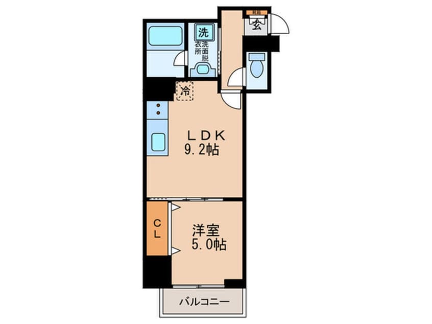 間取図 アルデ－ルトモ北堀江