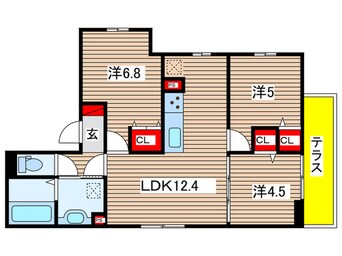 間取図 ルピナス嵯峨