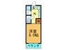 ホウトクマンション 1Kの間取り