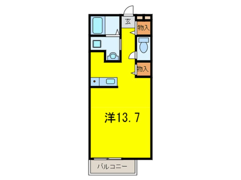 間取図 アミティエナギノ