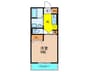 Maison　de　Coral　　　 1Kの間取り