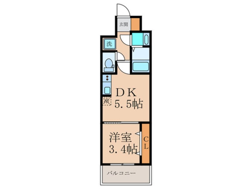 間取図 仮)東大阪市長瀬町新築