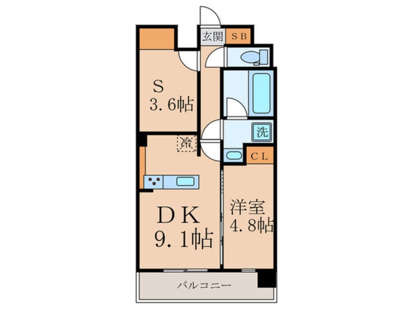 間取図 仮)東大阪市長瀬町新築